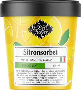 Kolonihagen Økologisk sitronsorbet