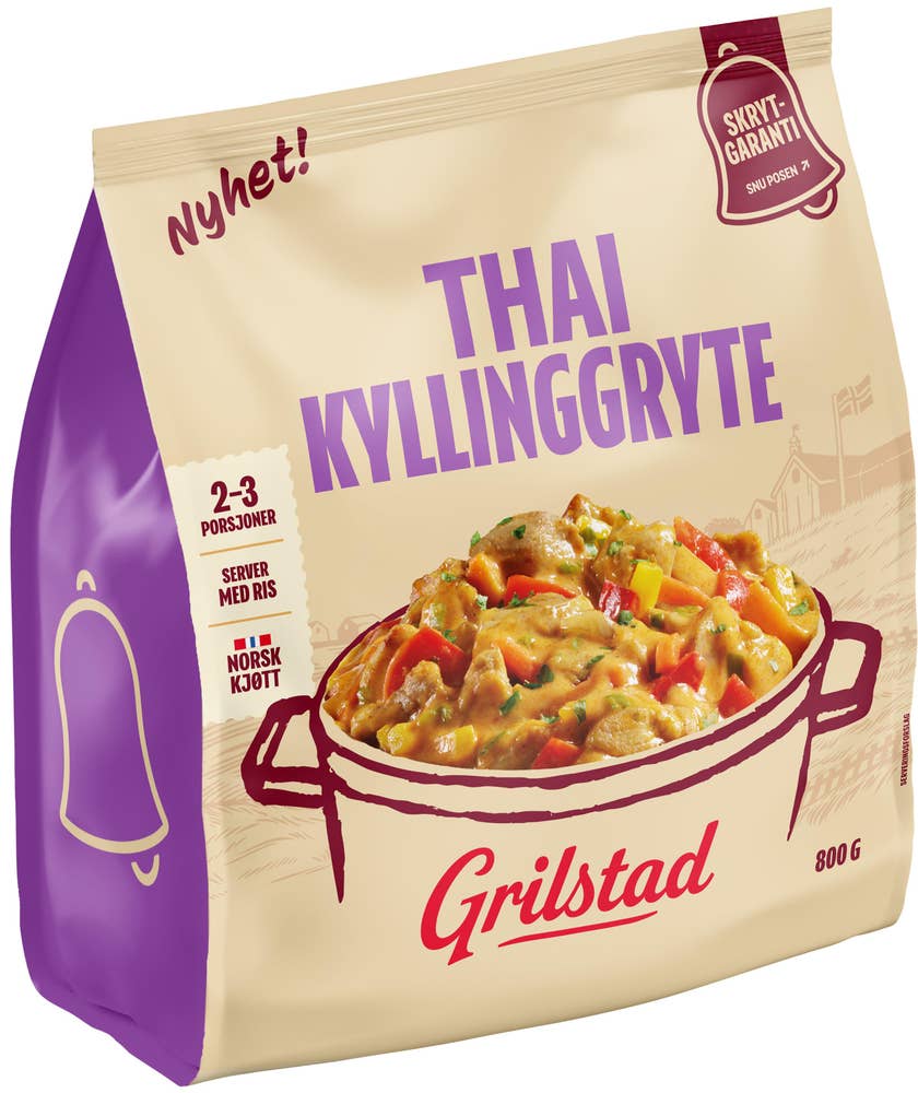 Grilstad Thai Kyllinggryte Til familien! Gryte med kylling, grønnsaker og saus