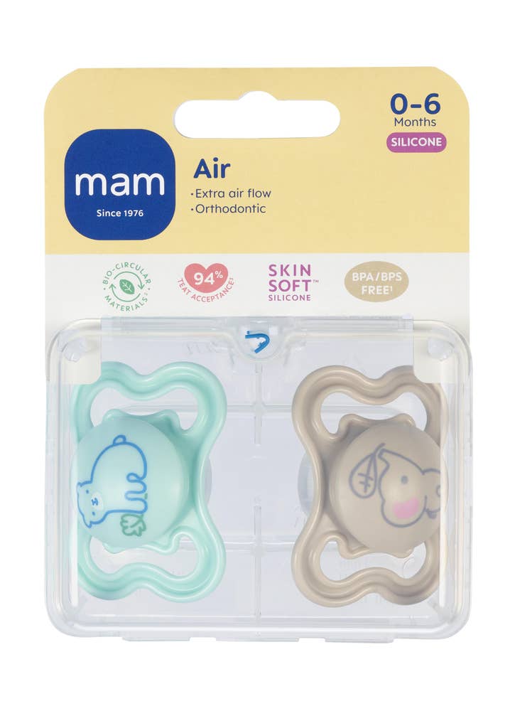 Mam Smokk Air 0-6 mnd, ass. farger, Silk Steribox