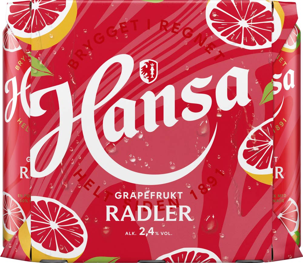 Hansa Radler Grapefrukt 6 x 0,5l