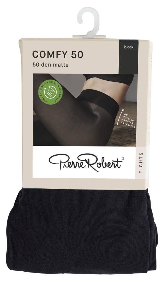 Pierre-Robert¤PR Strømpebukse Comfy 50 DEN Black, str. 36-40