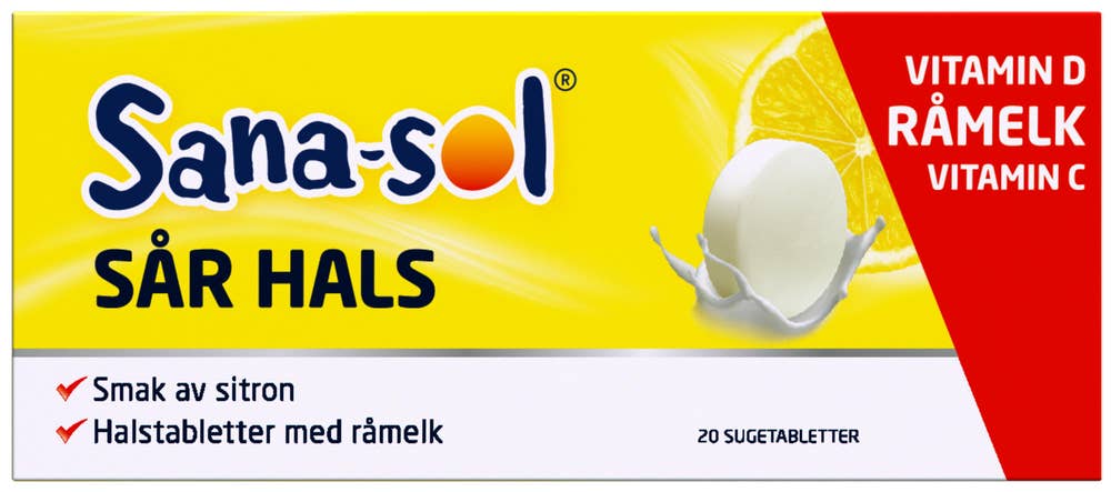 Sana-Sol Sår hals med råmelk