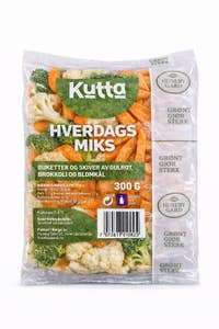 Huseby Gaard KUTTA Hverdagsmiks Gulrot, brokkoli og blomkål