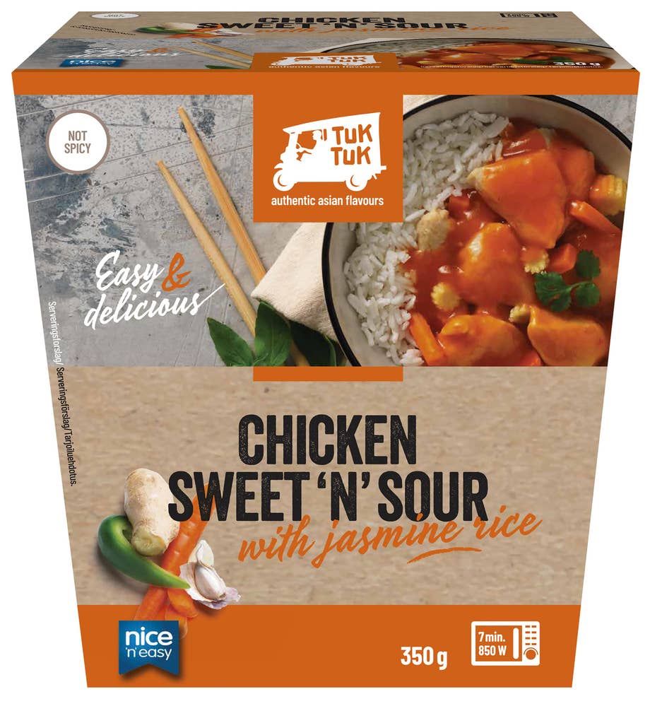 NICE 'N EASY Thai Chicken Sweet & Sour med jasminris
