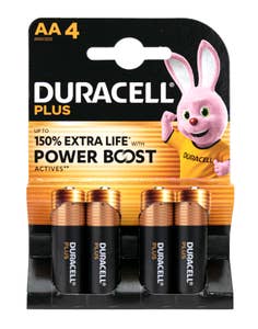 Duracell Plus boost AA Alkaliske, 4 stk