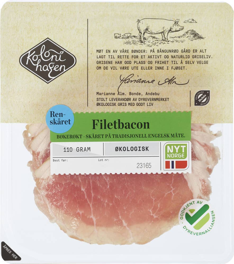 Kolonihagen Filetbacon Økologisk