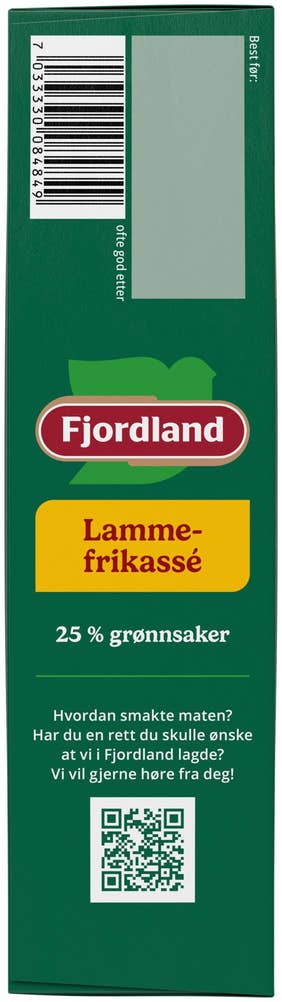 Fjordland Lammefrikasse med poteter