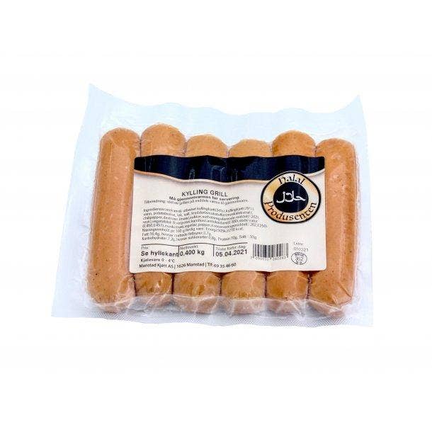 Halal Produsenten Grillpølse kylling halal