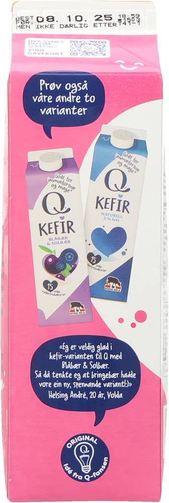Q Kefir bringebær