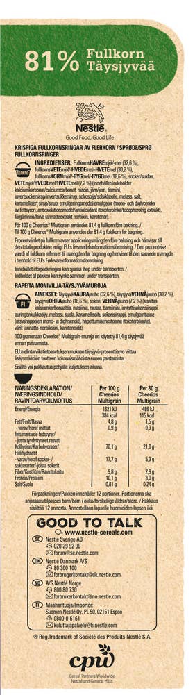 Cheerios Multigrain frokostblanding