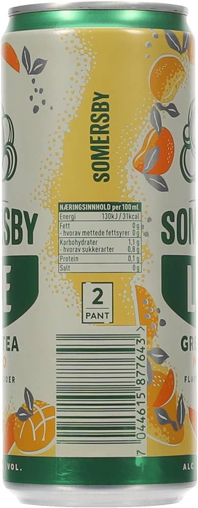 Somersby Lite Green tea mango