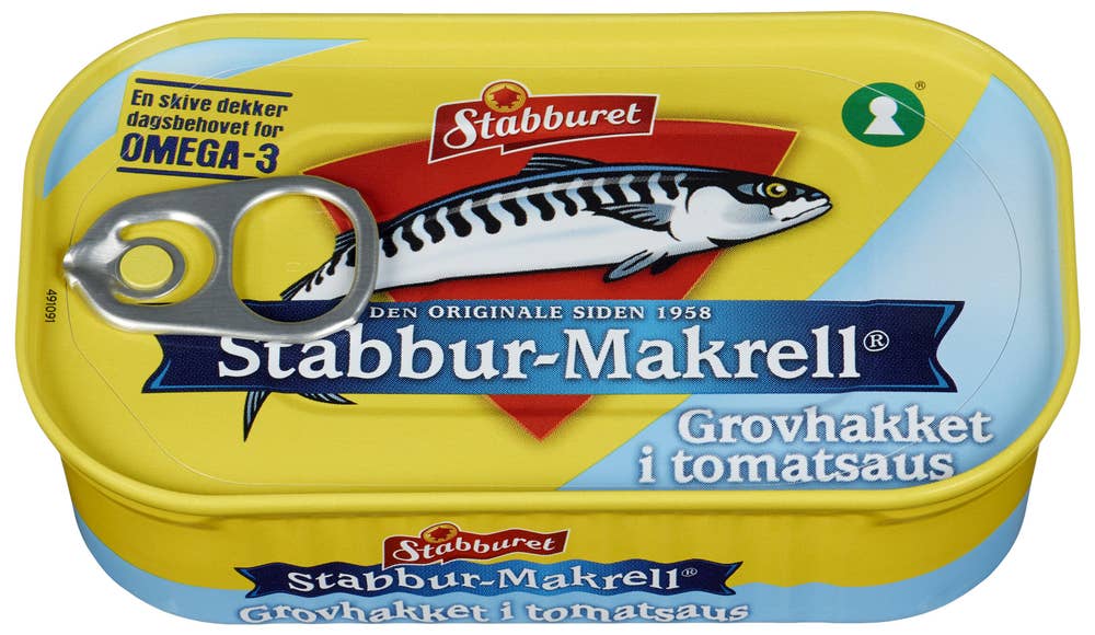 Stabburet Stabbur-Makrell Grovhakket i tomatsaus