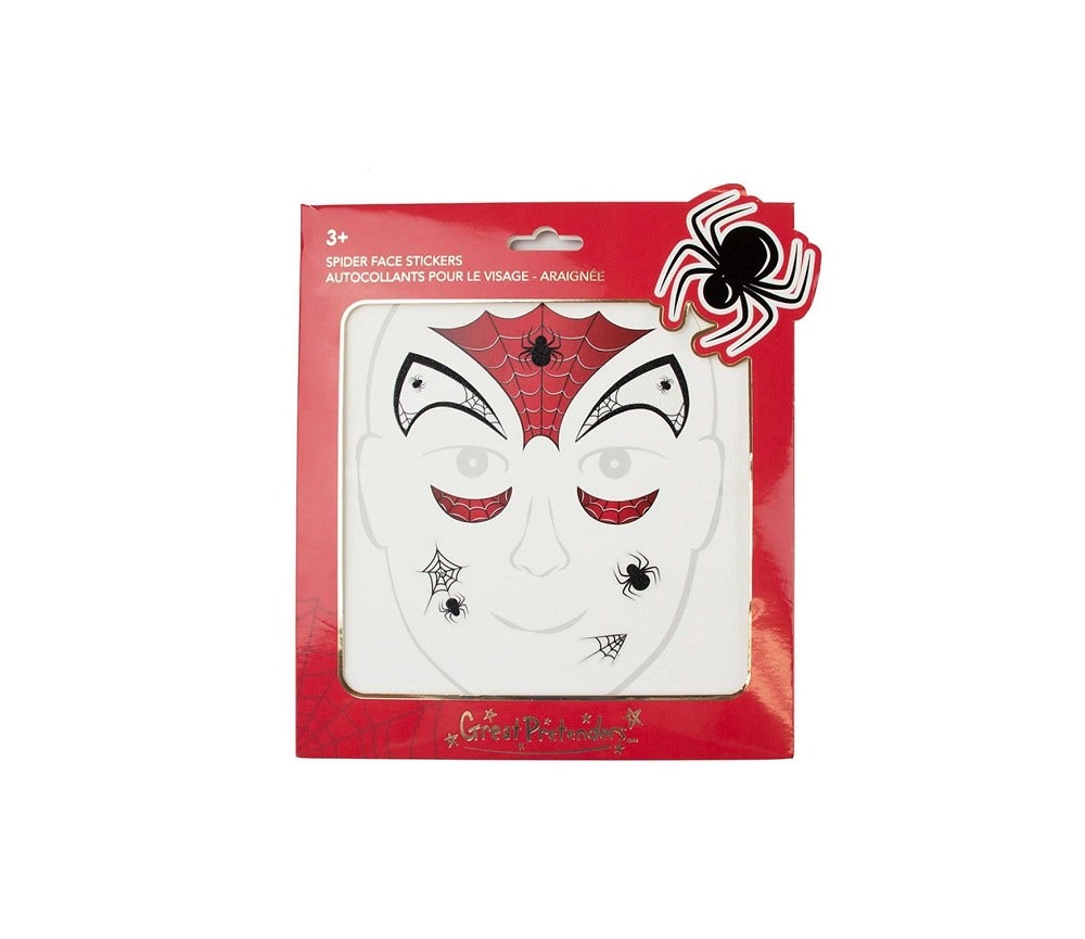 Sprell Klistremerker til ansikt Edderkopp