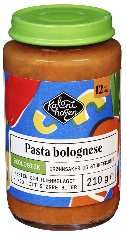 Kolonihagen Pasta bolognese Fra 12 mnd