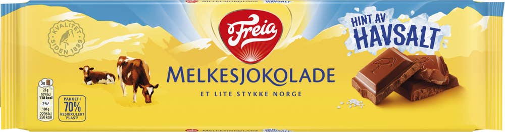 FREIA Melkesjokolade med havsalt