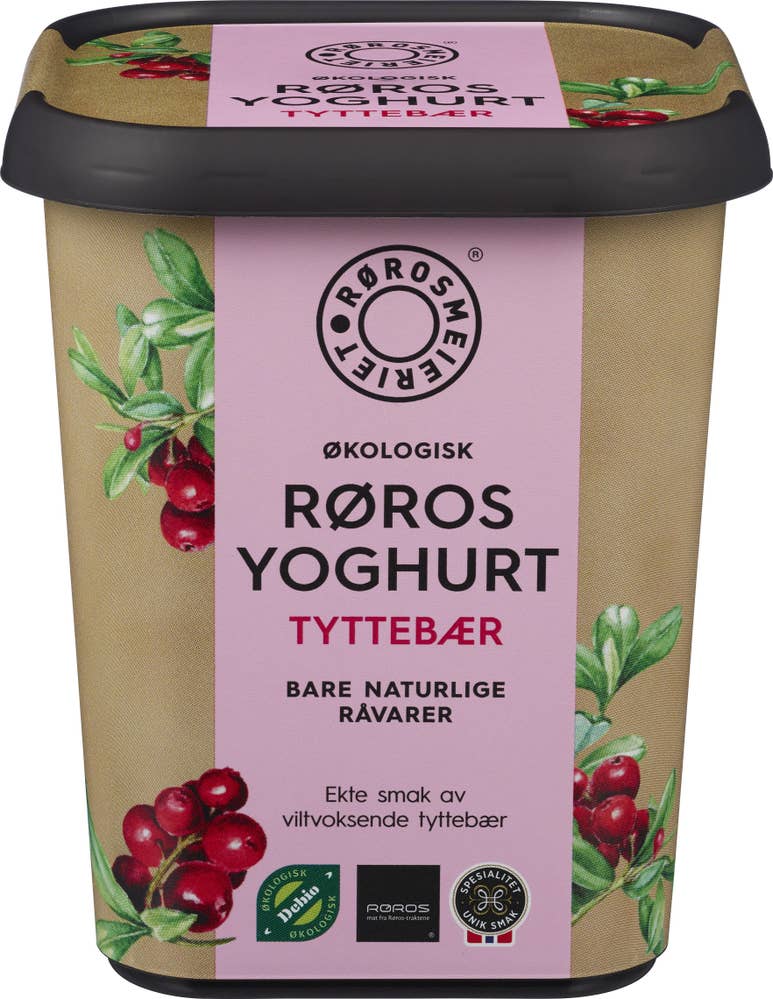 Rørosmeieriet Økologisk Rørosyoghurt Tyttebær