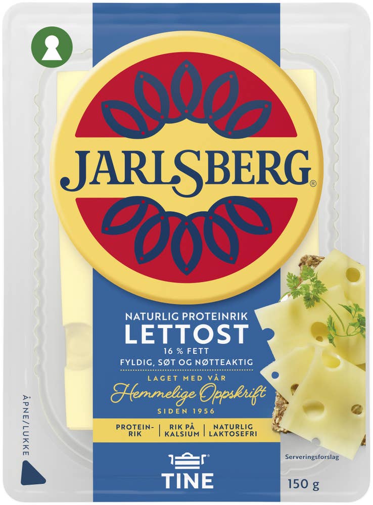 TINE Jarlsberg lett Skivet 16% fett