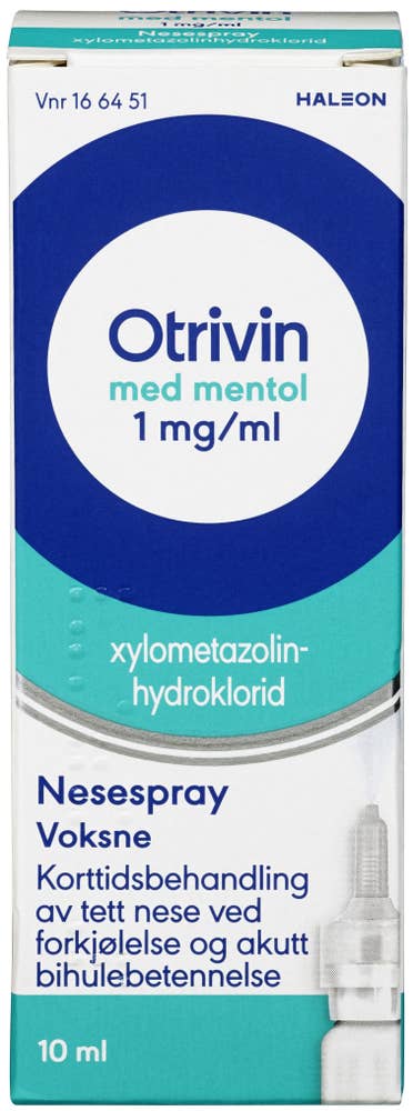 Otrivin nesespray med menthol 1mg / ml