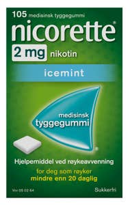 Nicorette Icemint 2 mg nikotin Tyggegummi
