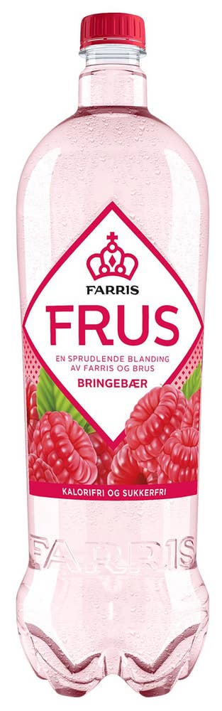 Farris Frus Bringebær Maks 10 per kunde, 1,5 l