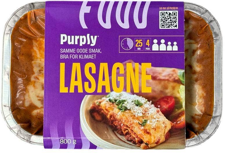 Fiks ferdig Lasagne med Purply 2 porsjoner
