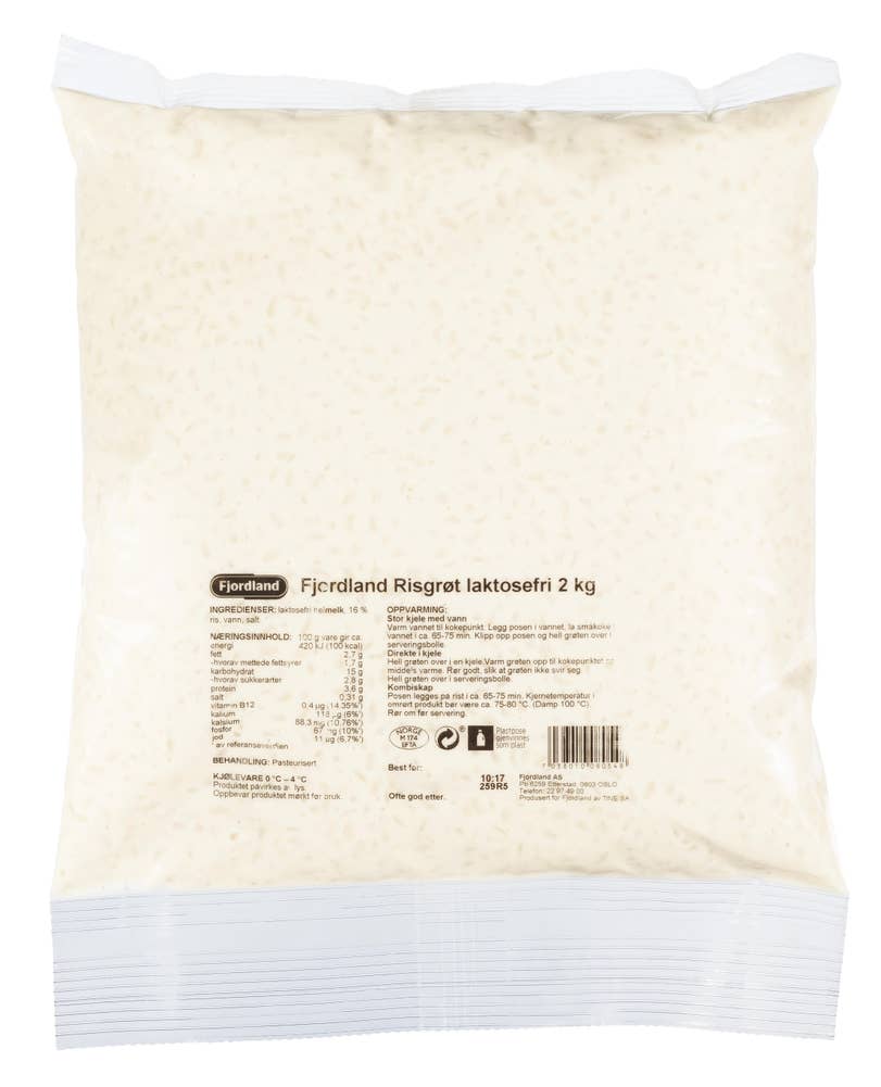 Fjordland Risgrøt Laktosefri