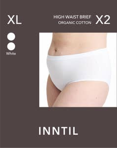 Inntil High Waist truse Hvit, str. XL