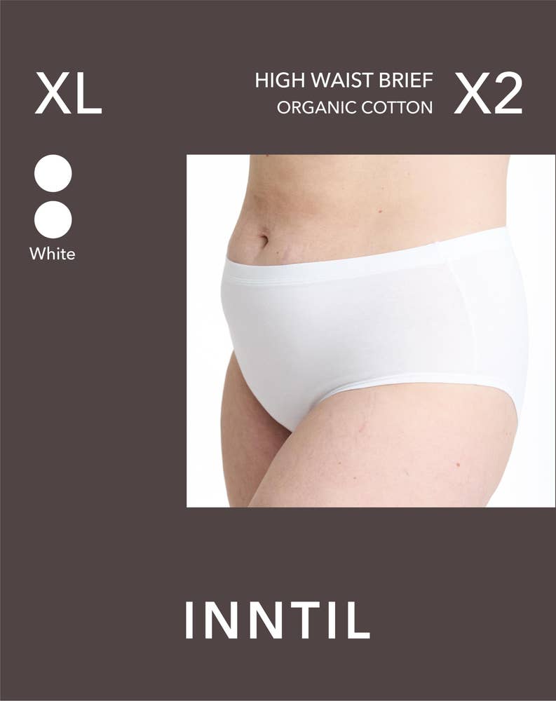 Inntil High Waist truse Hvit, str. XL