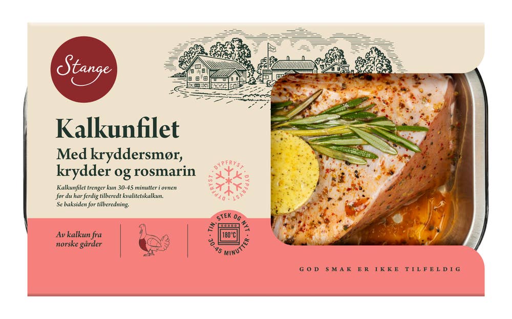 Stange Kalkunbryst med kryddersmør i form