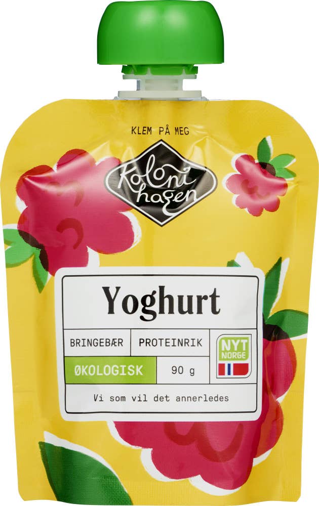 Kolonihagen Økologisk yoghurt med bringebær