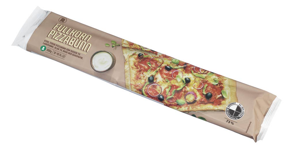R Fersk pizzabunn med fullkorn