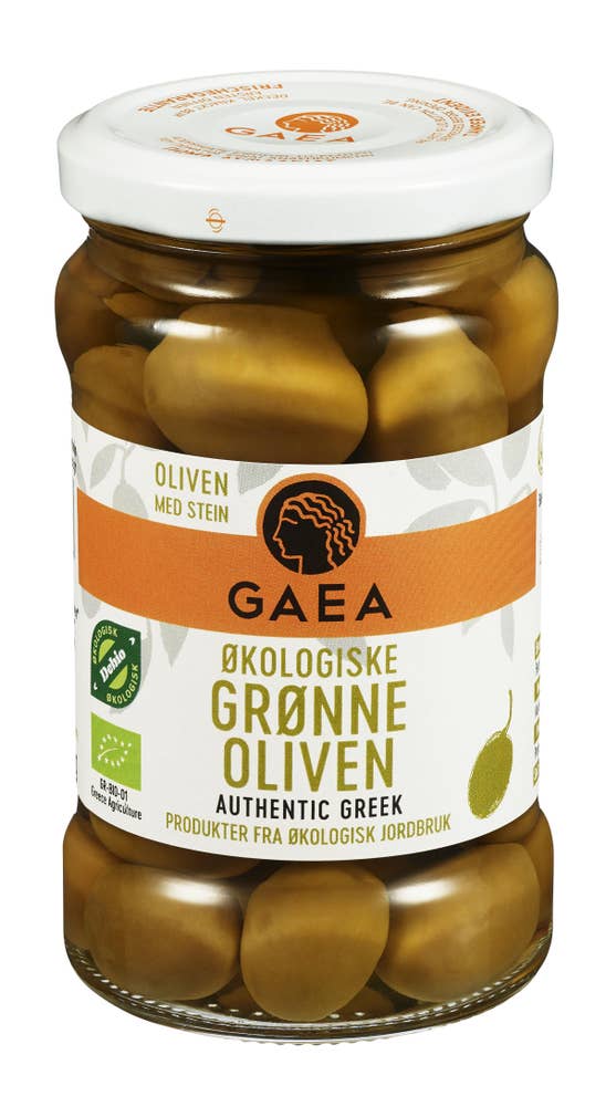 Grønne oliven Økologisk, 300 g