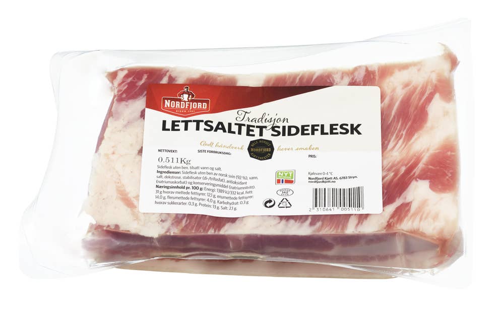 Nordfjord Lettsaltet sideflesk