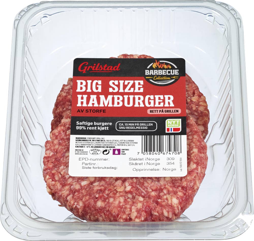 Grilstad Big Size hamburger