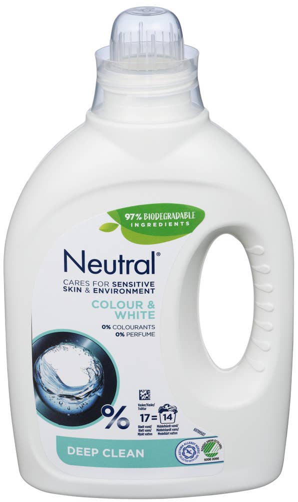 Neutral Flytende Maskinvask Hvitt & Farget