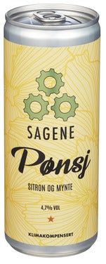 Sagene Pønsj sitron og mynte