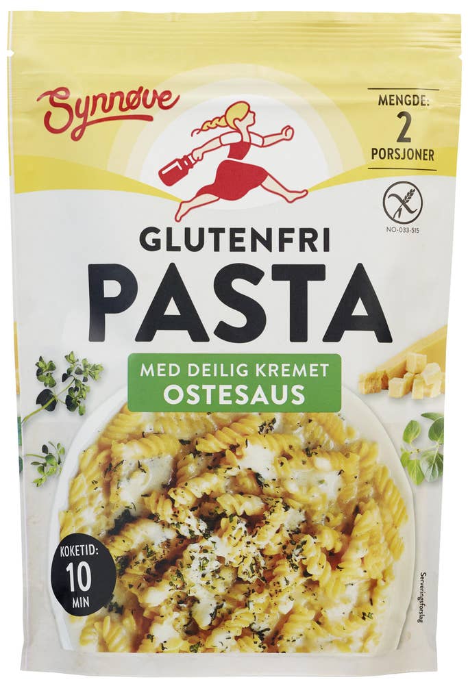 Synnøve Finden Glutenfri pasta med ostesaus