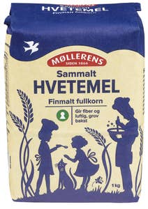 Møllerens Hvete Sammalt Finmalt fullkorn