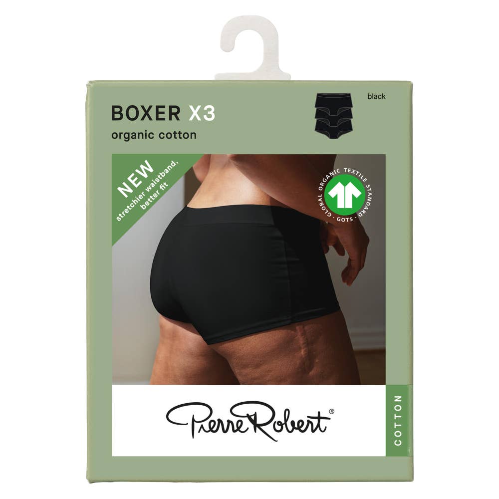 PR¤Pierre Robert Boxer Bomull Dame Black, str. M