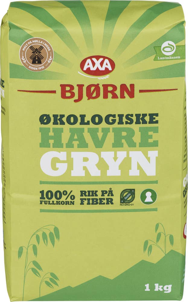 Axa Økologiske havregryn Lettkokte
