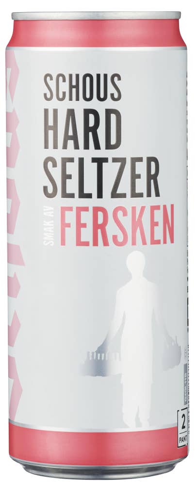 Schous Hard seltzer fersken