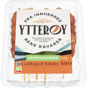 Ytterøy Grillspyd Sticky Bbq Saktevoksende kylling