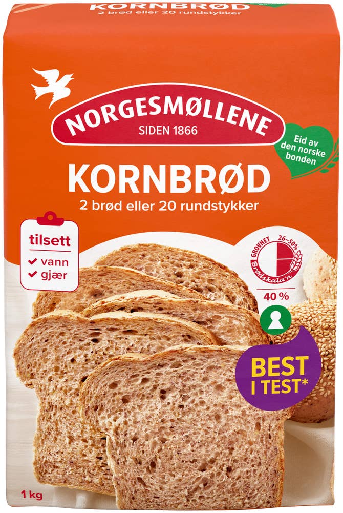 Norgesmøllene Kornbrød 1-2-3