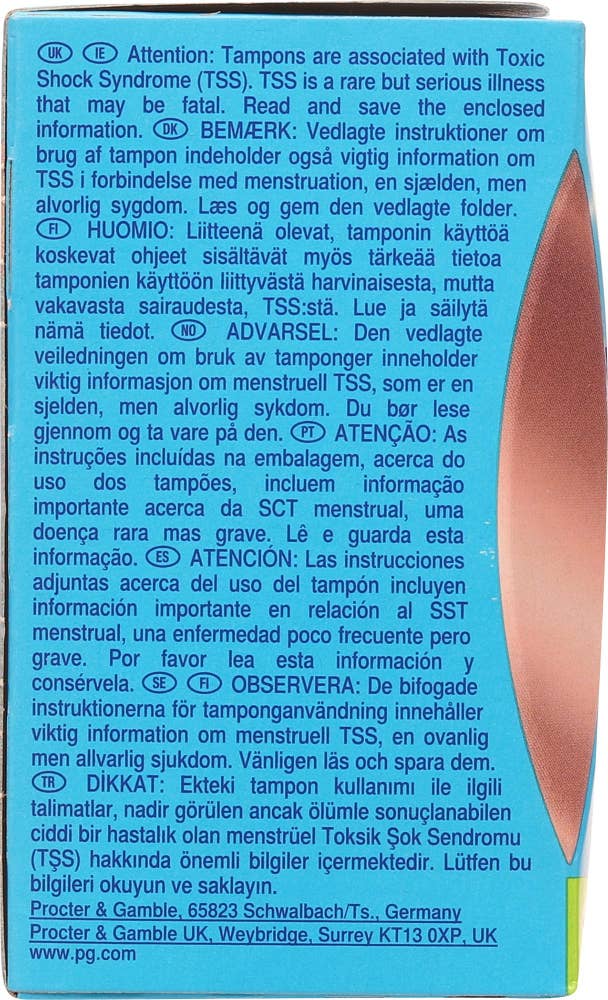 Tampax Tamponger med applikator Pearl Compak, 16 stk