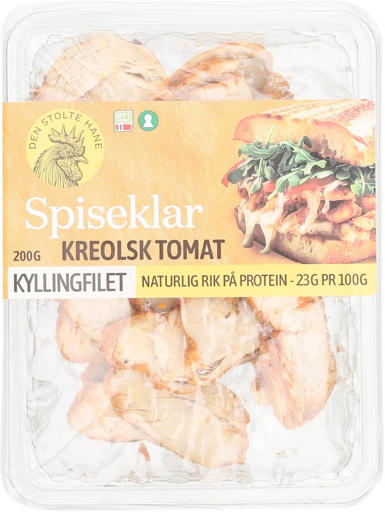 Den Stolte Hane Kreolsk sandwichfilet av kylling Stekt & spiseklar