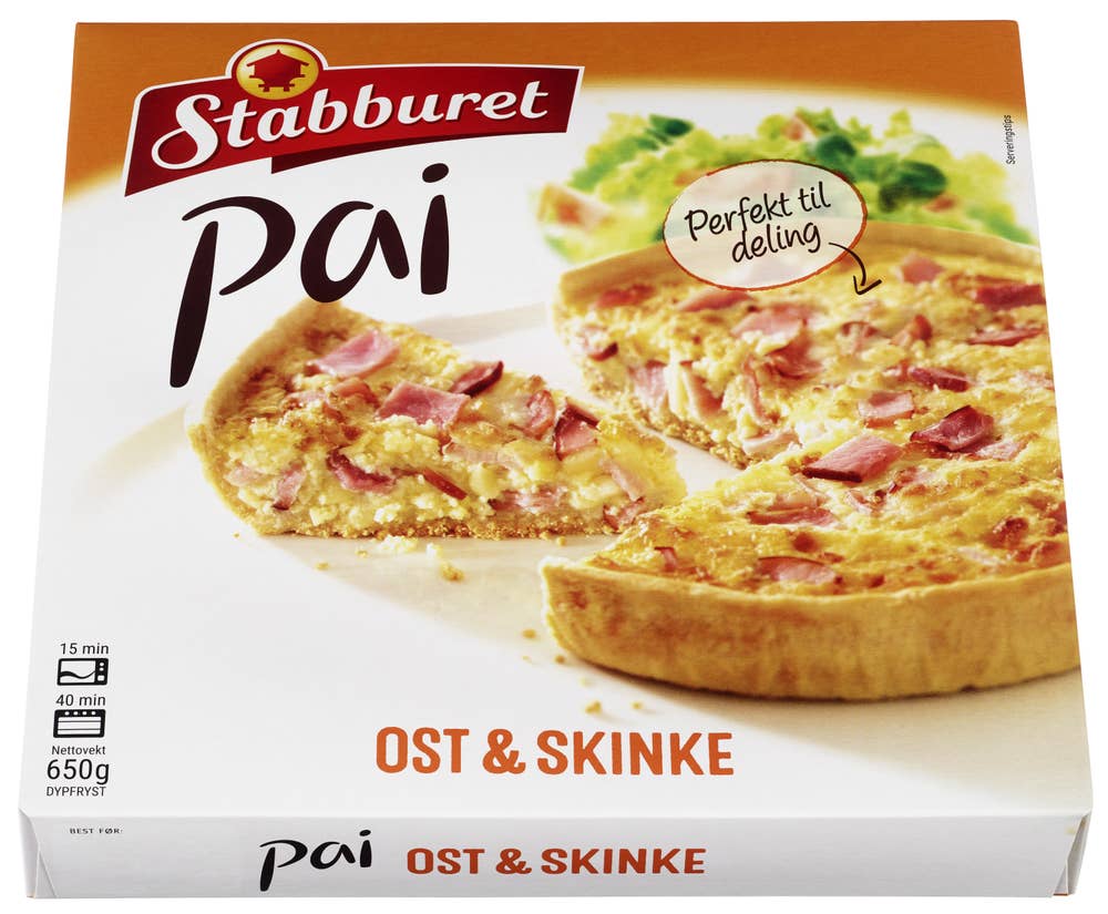 Stabburet Ost og skinkepai Stor