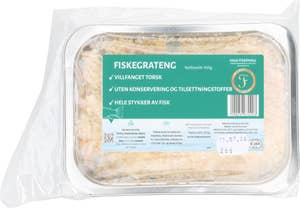 Fredriks Røkeri Fersk fiskegrateng