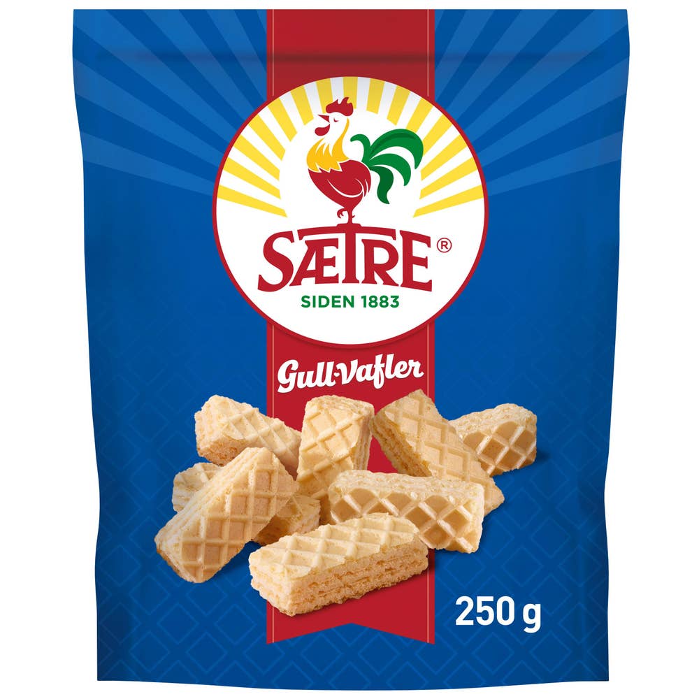 Gullvafler vanilje 250 g