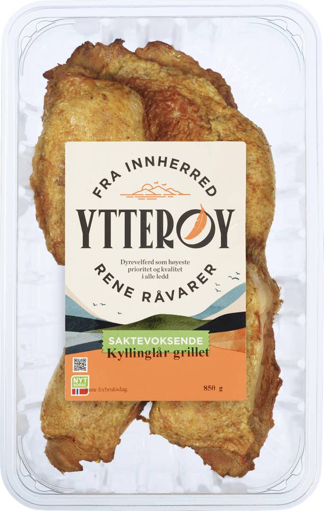 Ytterøy Kyllinglår grillet Saktevoksende kylling