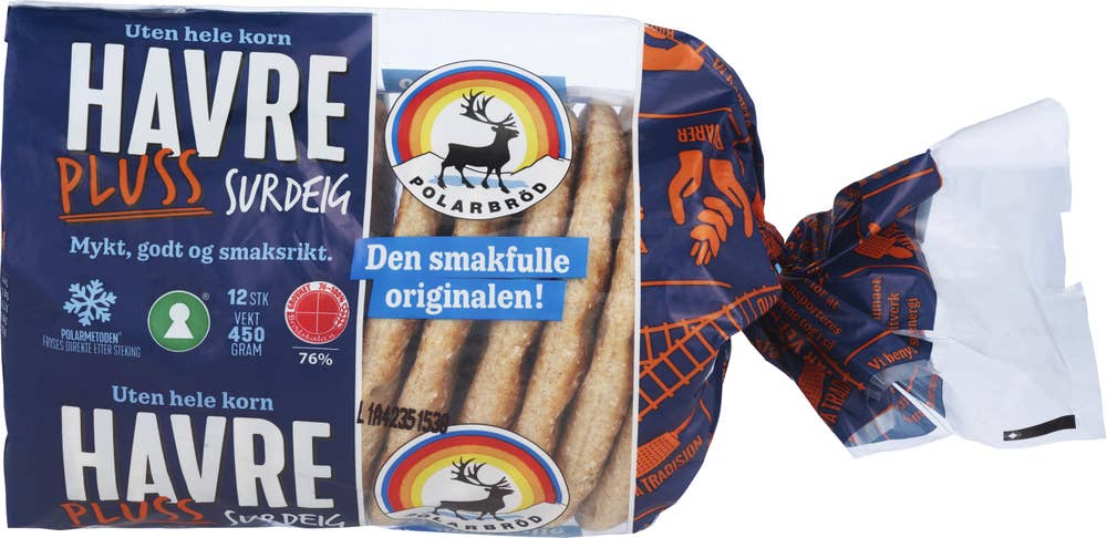 Polarbrød Havre plus surdeig